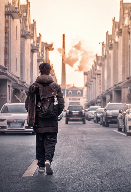 Starten met Mijzelf man, street, vehicle, road, building, go, people, rear view, automotive, city, chimney, alley, man, people, people, people, people, people